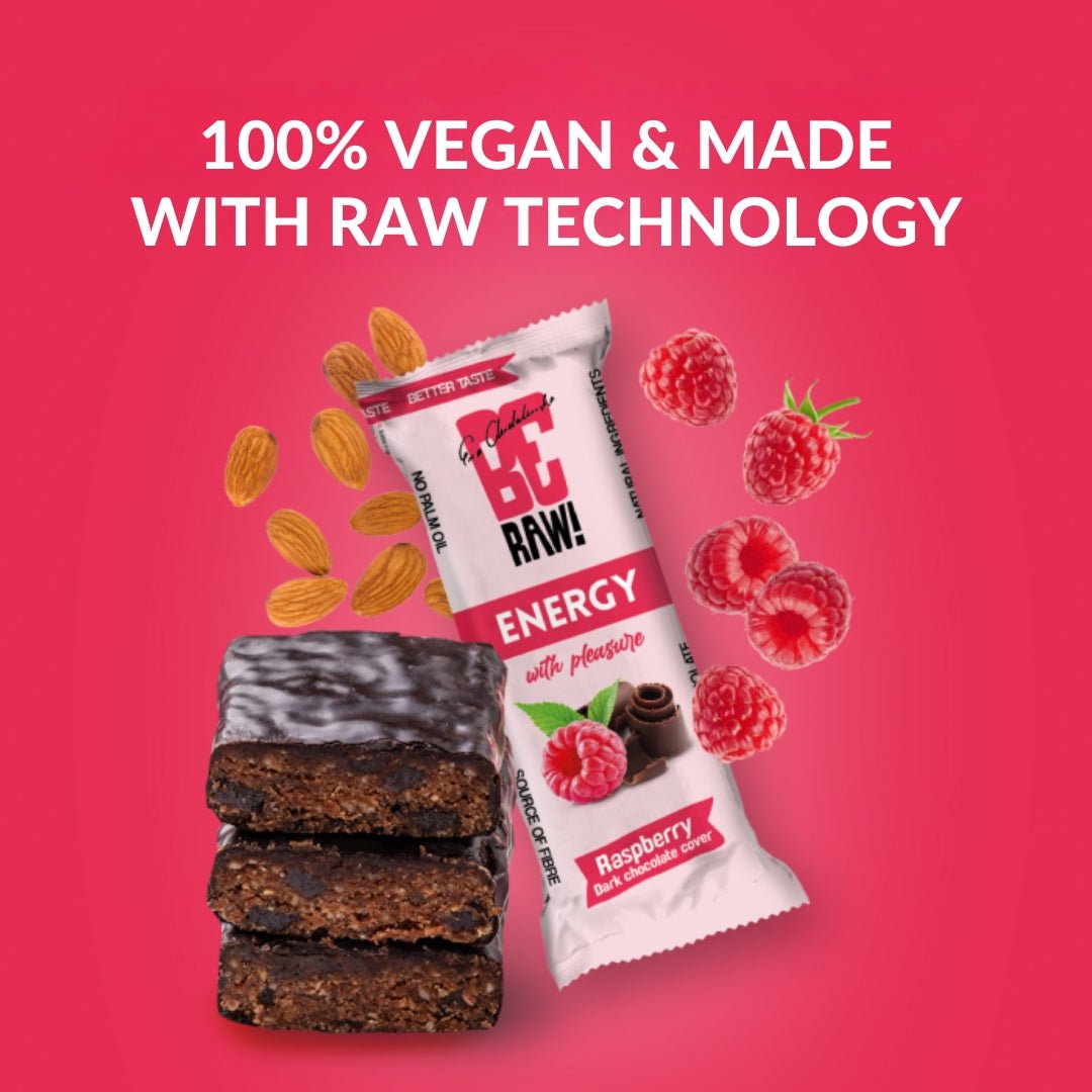 15x Energy Bar - Raspberry Dark chocolate cover 40g