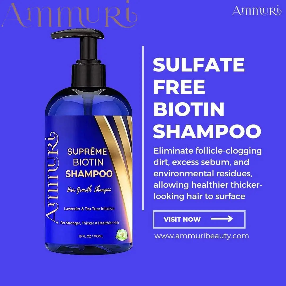 Ammuri Biotin DHT Blocker Shampoo & Hair Repair Oil Set