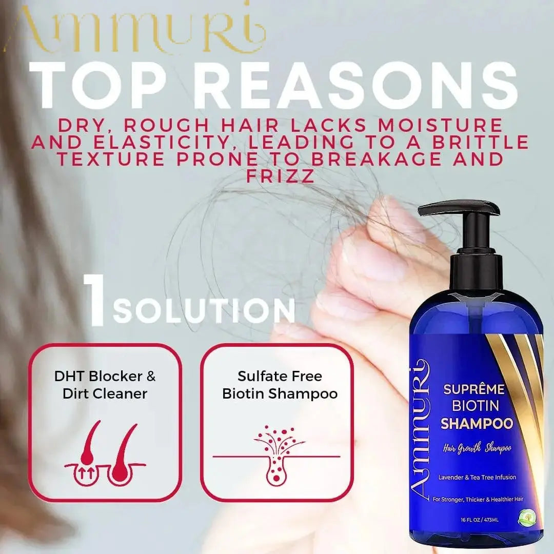 Ammuri Biotin DHT Blocker Shampoo & Hair Repair Oil Set