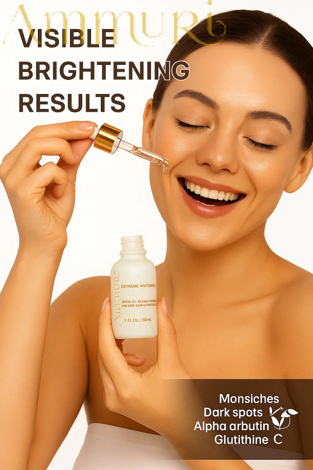 Ammuri Premium Whitening Serum 30ml β Kojic Acid + Tranexamic Acid | Dark Spot & Pigmentation Corrector