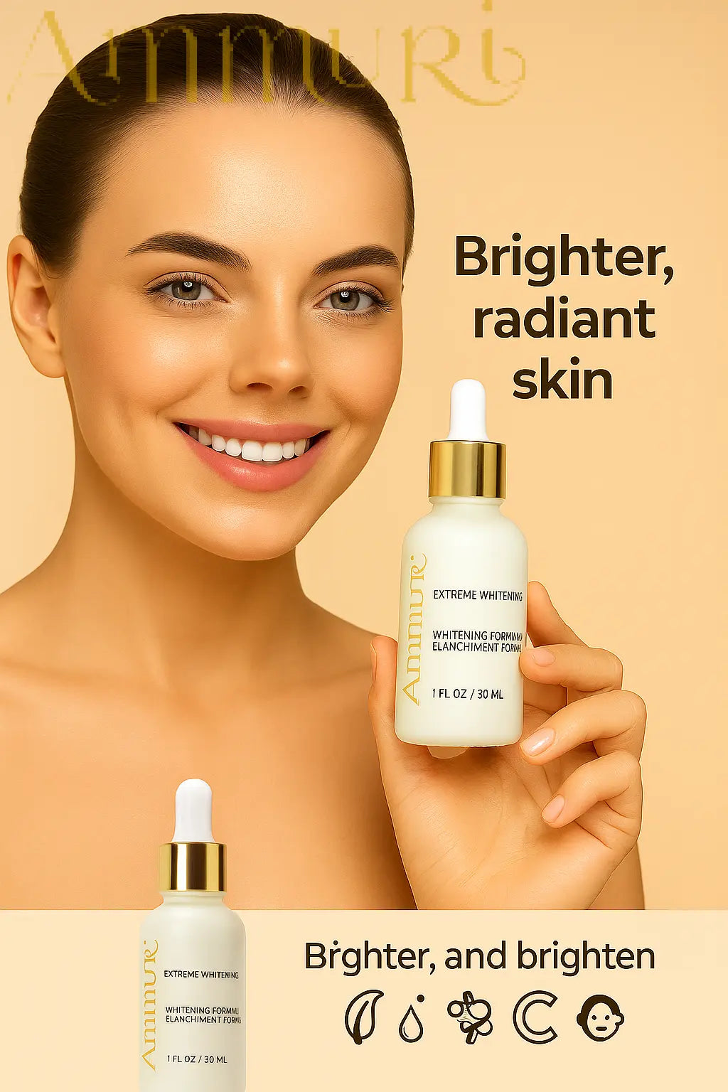 Ammuri Premium Whitening Serum 30ml β Kojic Acid + Tranexamic Acid | Dark Spot & Pigmentation Corrector