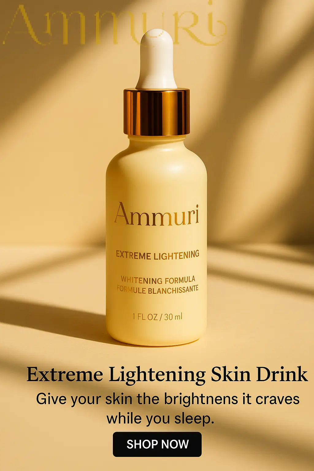 Ammuri Premium Whitening Serum 30ml β Kojic Acid + Tranexamic Acid | Dark Spot & Pigmentation Corrector