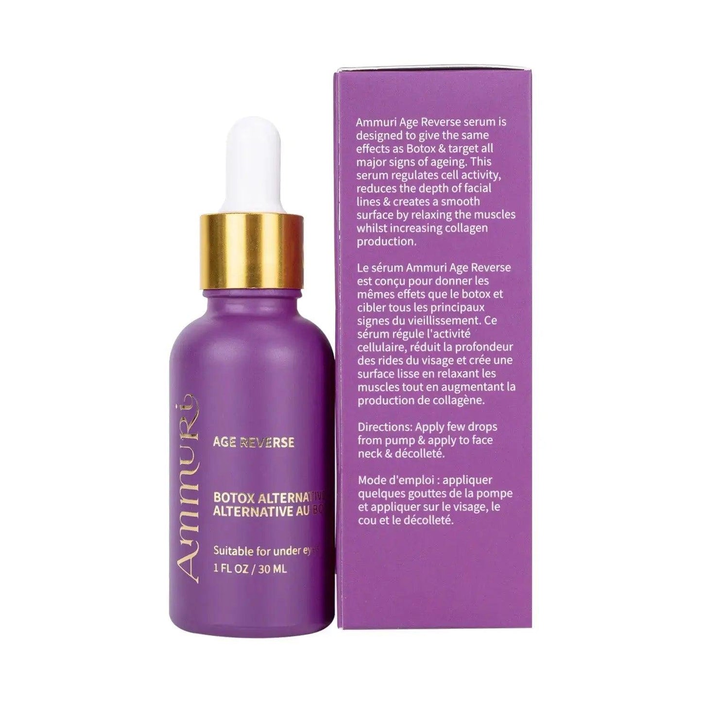 AmmuRi Age Reverse Serum – Advanced Botox Alternative Anti-Aging Formula – 30ml