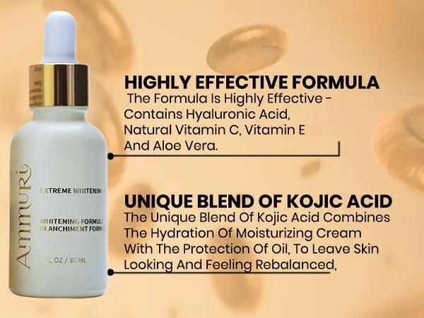 Ammuri Premium Whitening Serum 30ml β Kojic Acid + Tranexamic Acid | Dark Spot & Pigmentation Corrector