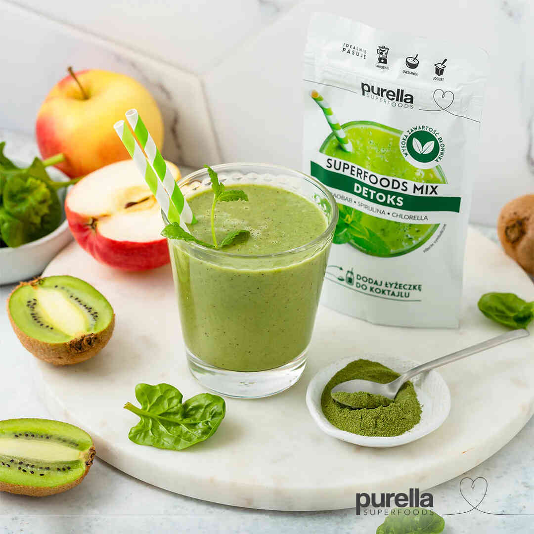 Superfoods mix Detox - Baobab, Spirulina, Chlorella 40g