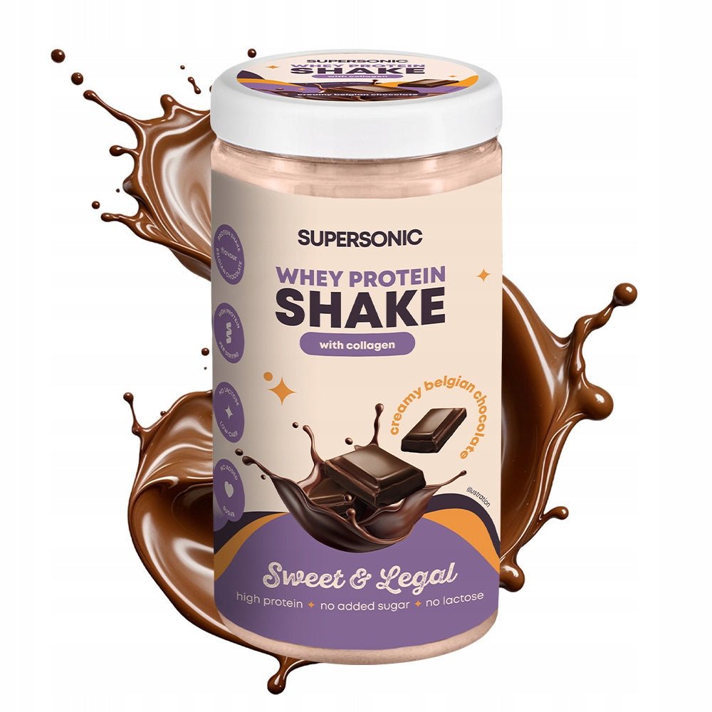 Whey Protein SHAKE with collagen - Belgian Chocolate 560g