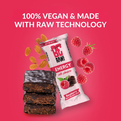15x Energy Bar - Raspberry Dark chocolate cover 40g