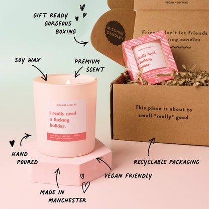 Funny Need a Holiday Friendship Gift For Her Funny Candle