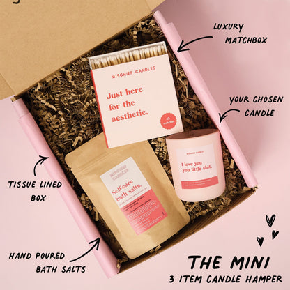 Girlfriend Boyfriend Gift Love You Little Shit Funny Candle