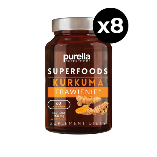 Food Supplement Turmeric 60 capsules x8