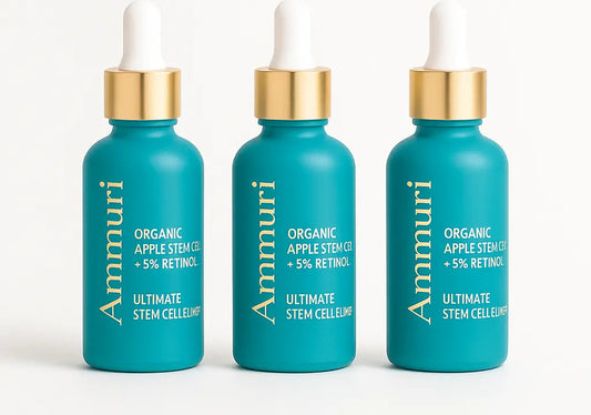 Ammuri 24-Hour Retinol Serum 5% with Apple Stem Cell – Rejuvenating Face Serum for Anti-Aging, Wrinkles & Mature Skin – Brightening, Hydrating & Smoothing Formula – 30ml