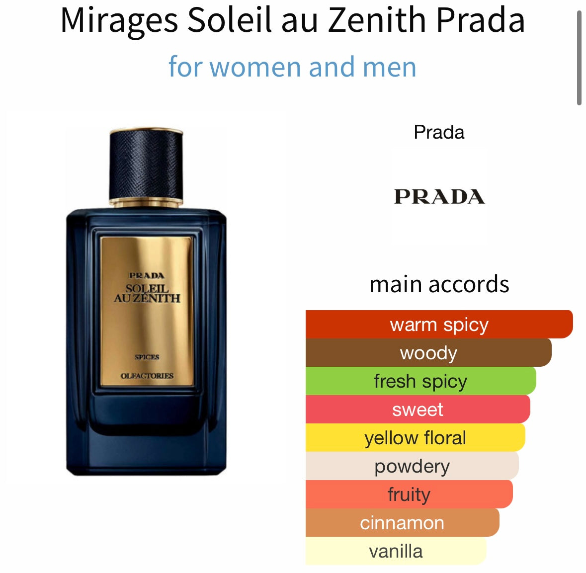 Mirages Soleil Au Zenith Eau de Parfum