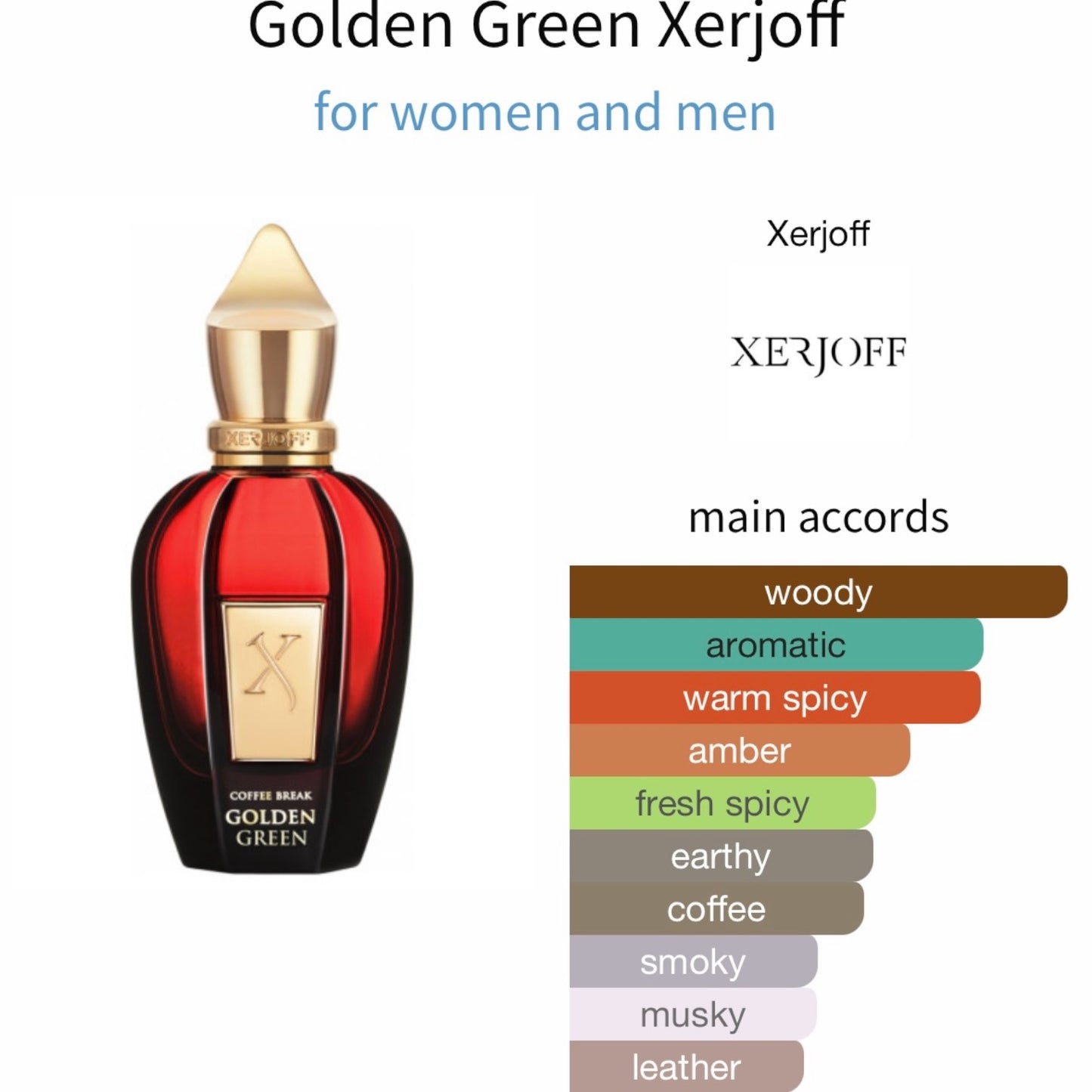 Xerjoff Coffee Break Collection Golden Green Eau de Parfum