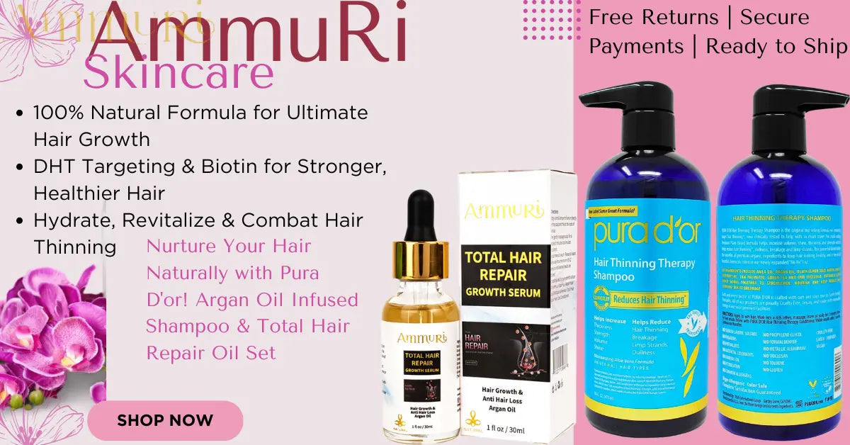 PURA D’OR Hair Thinning Therapy Shampoo – 473ML 16oz Hair Growth Set Hair loss Solution