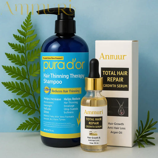 PURA D’OR Hair Thinning Therapy Shampoo – 473ML 16oz Hair Growth Set Hair loss Solution