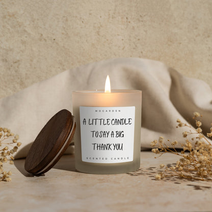 Thank You Candle Gift, Thank You Gifts, Appreciation Gifts, Luxury Vanilla Scented Candle Natural Soy 220g