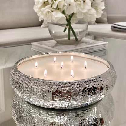 Aeolian 7 Wick Silver Scented Candle