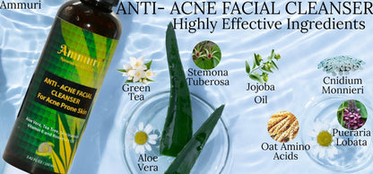 Ammuri Anti Acne Facial Cleanser for Acne Prone Skin