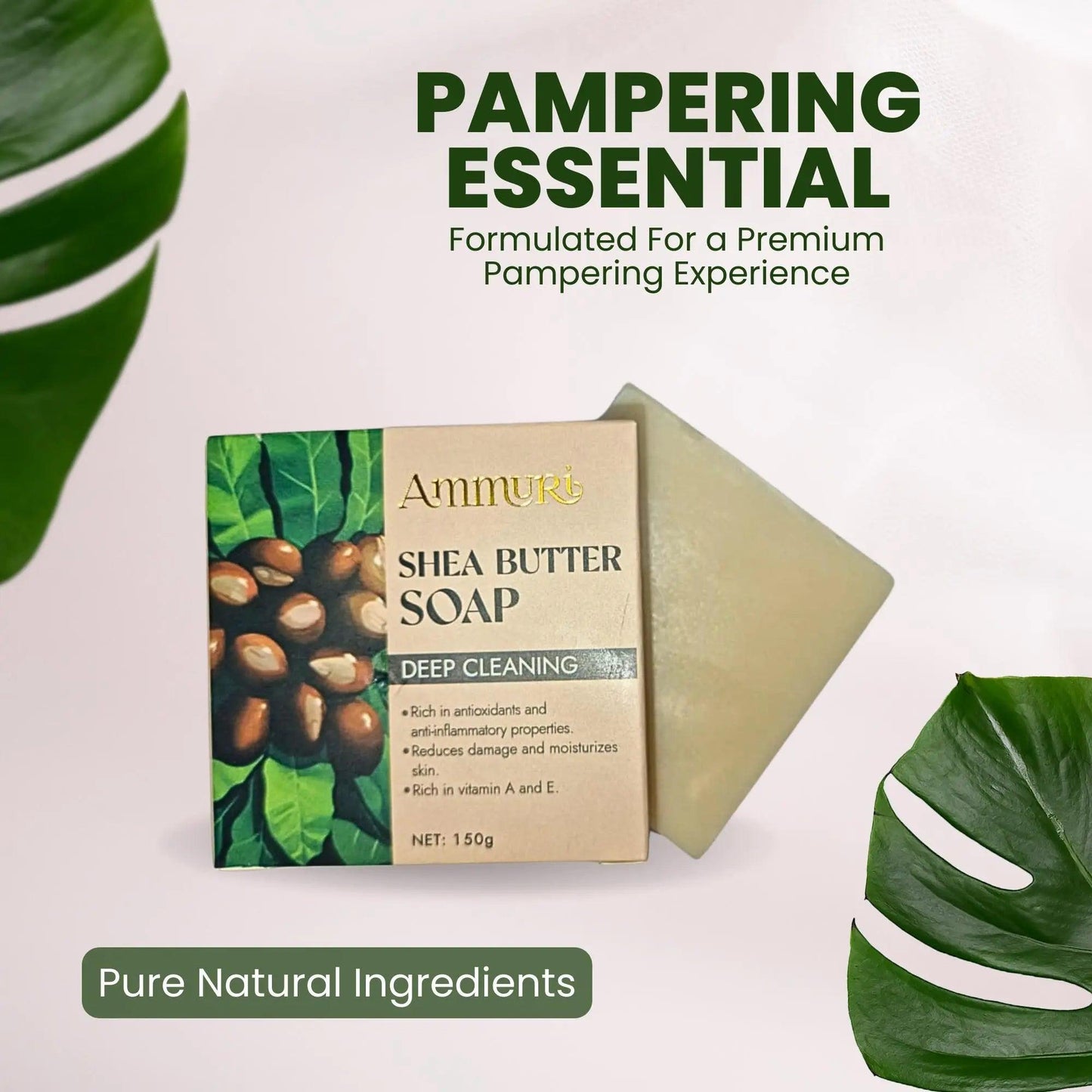 Ammuri Shea Butter Luxury Bar Soap: Soften, Soothe, and Pamper Your Skin Daily