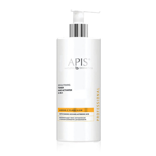 ADENO-C Flash Glow - Brightening Toner & Activator 2in1 with shikimic acid & lactobionic acid 500ml