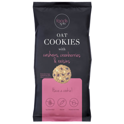 Oat Cookies with Cashews, Cranberries & Raisins 100g