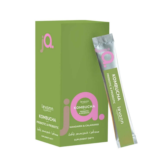 "jA" Kombucha Prebiotic & Probiotic - Mandarin & Calamansi 10 sachets