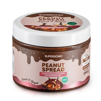 Peanut Spread with Velvety Chocolate flavour with Hazelnut hint LOW CARB 250g